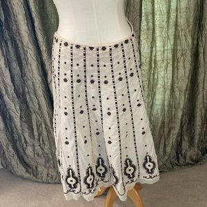 Cute Patterned Midi Skirt